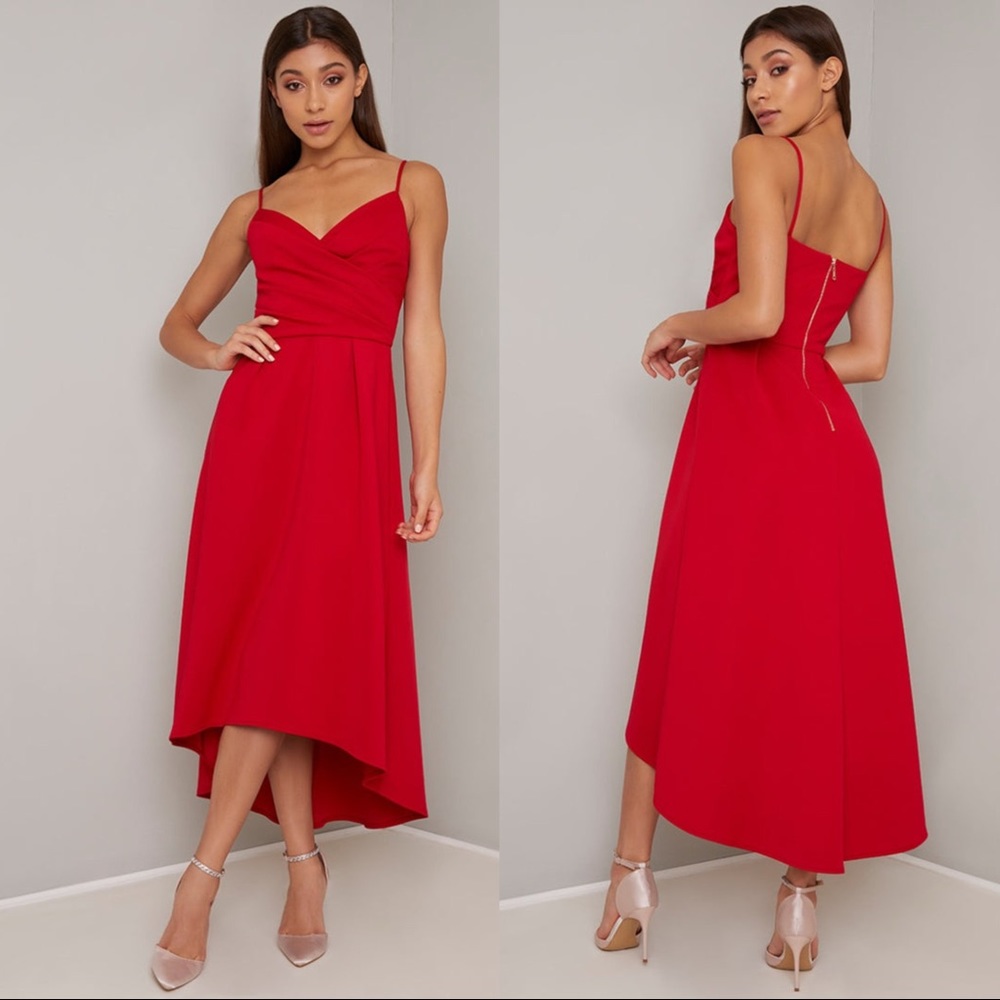 Chi Chi London Echo Red Dress